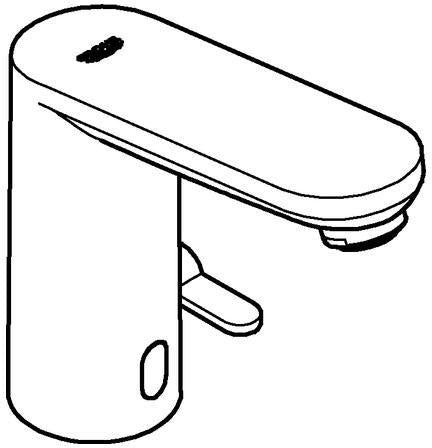GROHE Eurosmart Cosmopolitan E Bluetooth Infrarot-Elektronik für Waschtisch, mit Mischung und Trafo, chrom