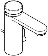 GROHE Eurosmart CT Selbstschluss-Waschtischbatterie mit Mischung und Temperaturbegrenzer, Chrom