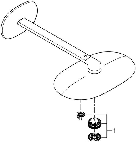 GROHE Rainshower 360 Duo Kopfbrauseset mit 2 Strahlarten und 450 mm Brausearm in Chrom