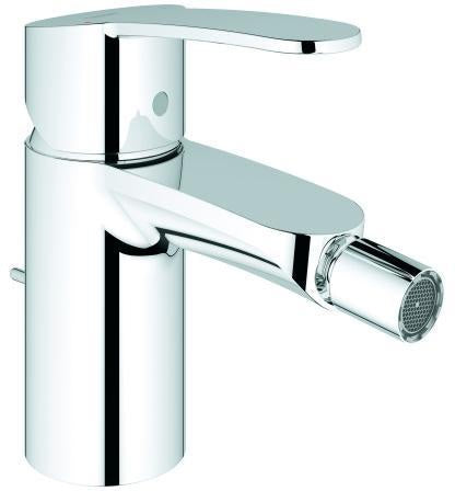GROHE Eurostyle Cosmopolitan Einhand-Bidetbatterie mit Zugstangen-Ablaufgarnitur und SilkMove-Technologie