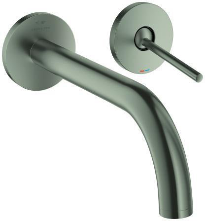 GROHE Atrio 2-Loch-Waschtischbatterie Wandmontage Fertigmontageset Ausladung 221 mm Chrom