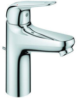GROHE Euroeco Einhand-Waschtischbatterie M-Size mit Zugstangen-Ablaufgarnitur – Chrom