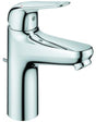 GROHE Euroeco Einhand-Waschtischbatterie M-Size mit Zugstangen-Ablaufgarnitur – Chrom