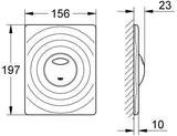 GROHE WC-Betätigung Surf 38861 – 2-Mengen- und Start/Stopp-Technik in Chrom