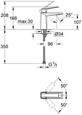 GROHE Allure Brilliant Einhand-Waschtischbatterie M-Size mit SilkMove und EcoJoy in Chrom
