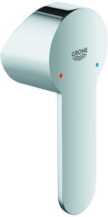 GROHE Hebel 46751 Chrom – Armaturengriff mit Temperaturanzeige rot/blau