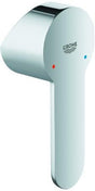GROHE Hebel 46751 Chrom – Armaturengriff mit Temperaturanzeige rot/blau