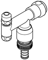 GROHE WAS-Ventil Eckfix 41033 DN10 mit Rückflussverhinderer und Rohrbelüfter, Chrom