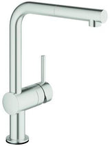 GROHE Minta Touch Elektronische Spültischbatterie L-Auslauf chrom mit Touch-Aktivierung