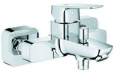 GROHE Cubeo Einhand-Wannenbatterie Wandmontage Chrom – SilkMove & Rückflussverhinderer