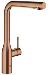 GROHE Essence Spültischbatterie mit ausziehbarer Spülbrause, cool sunrise gebürstet, 30504
