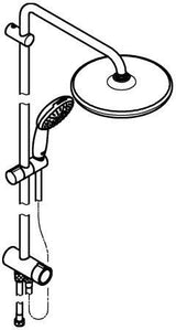 GROHE Tempesta System 250 Duschsystem mit Umstellung – Kopf- & Handbrause, Chrom