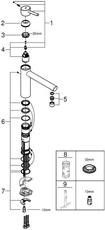 GROHE Concetto Einhand-Spültischbatterie mit mittelhohem Auslauf, chrom – 31128_1
