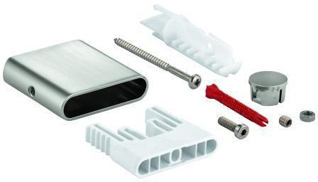 GROHE Brausestangenhalter 48425 für Rainshower SmartActive – Chrom, Metall, inkl. Befestigungsset