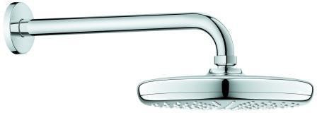 GROHE Tempesta 210 Kopfbrauseset 286 mm Chrom – 1 Strahlart mit Brausearm und DreamSpray