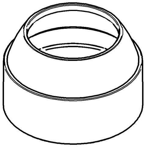 GROHE Abdeckrosette 440559 für Al Dente Spültischbatterien – Chrom, rund, 52 mm