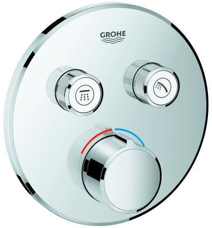 GROHE SmartControl Unterputzmischer 29145 mit 2 Absperrventilen, rund, chrom