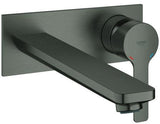 GROHE Lineare 2-Loch-Waschtischbatterie Wandmontage Fertigmontageset Chrom