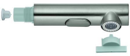 GROHE Spülbrause 46926 chrom – 2 Strahlarten, SpeedClean & LongLife Oberfläche