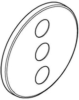 GROHE Rosette 48366 rund für SmartControl – Chrom, 158 mm, Metall