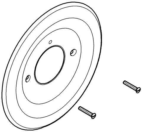 GROHE Rosette 47170 für Automatic 2000 – 178 mm, Chrom, PG12