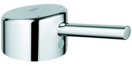 GROHE Hebel 46723 Chrom – Armaturengriff mit rot/blauer Temperaturanzeige