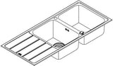 GROHE K500 Edelstahlspüle 2 Becken mit Abtropffläche 1160x500 mm – Einbau-Doppelspüle