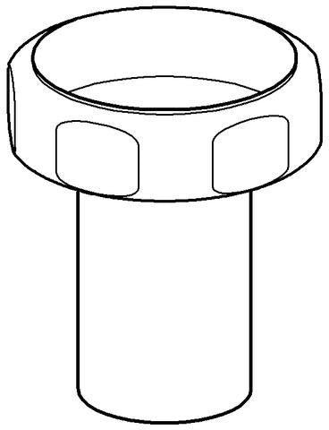 GROHE Abgangsstutzen 43328 komplett – Passgenauer Anschluss für WC und Bidet