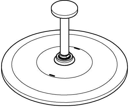 GROHE Rainshower 310 Mono Kopfbrauseset mit Deckenauslass 142 mm, 1 Strahl, chrom