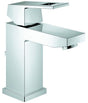 GROHE Eurocube Einhand-Waschtischbatterie mit Zugstangen-Ablaufgarnitur, chrom, EcoJoy