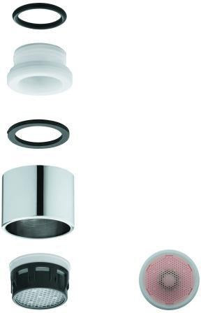 GROHE Mousseur 48547 M 22 x 1 Strahlregler mit PCA Durchflussklasse und Long-Life Oberfläche
