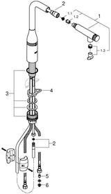 GROHE Essence SmartControl Spültischbatterie L-Auslauf ausziehbar chrom