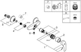 GROHE Eurosmart Einhand-Brausebatterie Wandmontage eigensicher Chrom