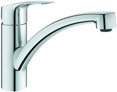 GROHE Eurosmart Professional Spültisch-Einhandmischer mit flachem Auslauf, Chrom, Cradle to Cradle Gold