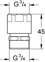 GROHE Rohrbelüfter 41238 Bauform C DN15 chrom – Rückflusssicherung nach DIN EN 1717