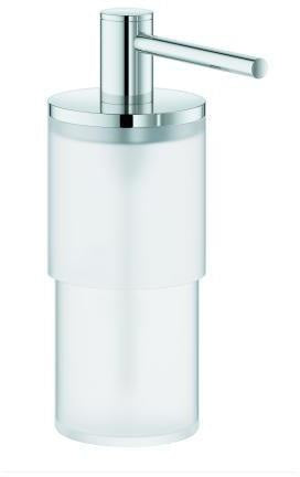 GROHE Seifenspender Allure/Atrio 40886 chrom – 160 ml Glasbehälter mit verchromter Pumpe