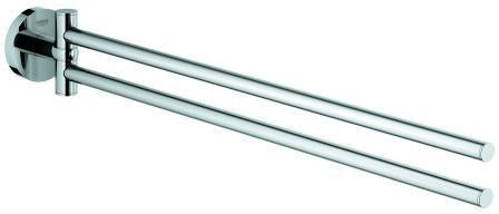 GROHE Handtuchhalter Essentials 40371_1 2-armig schwenkbar Metall 450mm Chrom