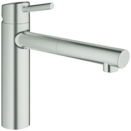 GROHE Concetto Einhand-Spültischbatterie mit ausziehbarem Auslauf – Chrom