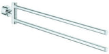GROHE Atrio Handtuchhalter 40888 2-armig chrom – Schwenkbar, Verdeckte Befestigung