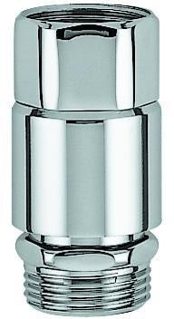 GROHE Sicherungskombination 41231 DN20 mit Rohrbelüfter Bauform C und Rückflussverhinderer, chrom