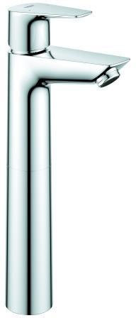 GROHE BauEdge Einhand-Waschtischbatterie XL-Size – chrom, glatter Körper, EcoJoy