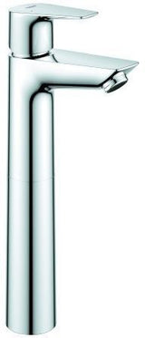 GROHE BauEdge Einhand-Waschtischbatterie XL-Size – chrom, glatter Körper, EcoJoy