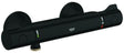 GROHE Grohtherm 800 Thermostat-Brausebatterie – Wandmontage, matt black, SafeStop 38°C
