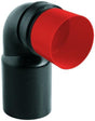 GROHE Ablaufbogen 42946 DN80/100 schwarz für Installationssysteme – PE, DN 80/100 mm