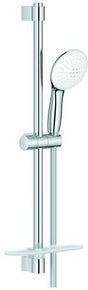 GROHE Tempesta 110 Brausestangenset 600 mm mit 2 Strahlarten, Ablage und chromfarbener Oberfläche