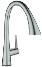 GROHE Zedra Touch Elektronik-Spültischbatterie mit 3-Strahl-Spülbrause, chrom