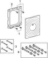 GROHE Surf WC-Betätigungsplatte 1-Mengen-Technik chrom – pneumatisch, 156 x 197 mm