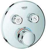 GROHE Grohtherm SmartControl Unterputz-Thermostat 2 Absperrventile hard graphite