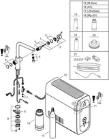 GROHE Blue Home Starter Kit L-Auslauf – gefiltertes, gekühltes und sprudelndes Wasser