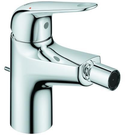 GROHE Euroeco Einhand-Bidetbatterie mit Zugstangen-Ablaufgarnitur, Chrom